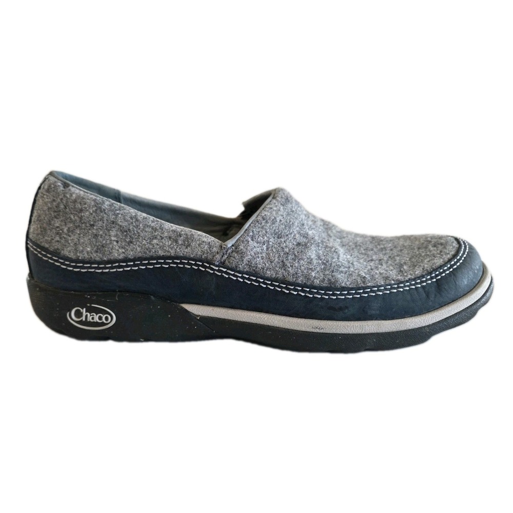 Chaco Shoes Wool Slip On Loafer Women's Size 7 Gray Comfort
